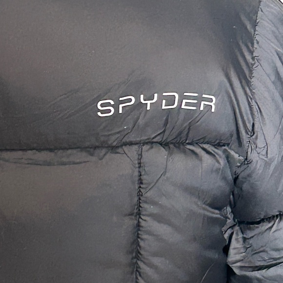 Spyder Mens Black Puffer Jacket - Picture 10 of 14